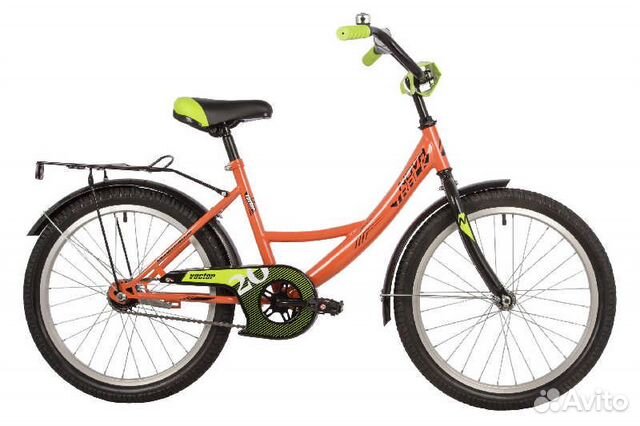 Велосипед novatrack 20" vector оранж, защ А-тип, т