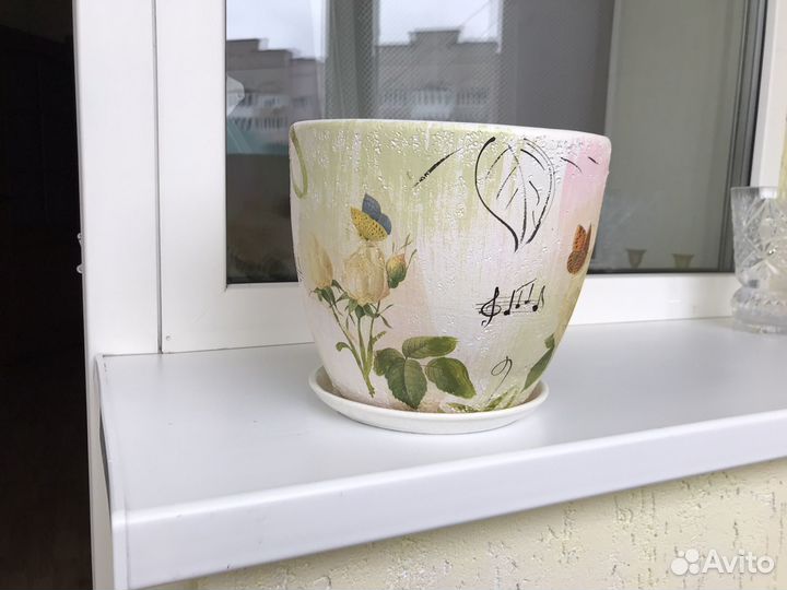 Горшок кашпо керамический