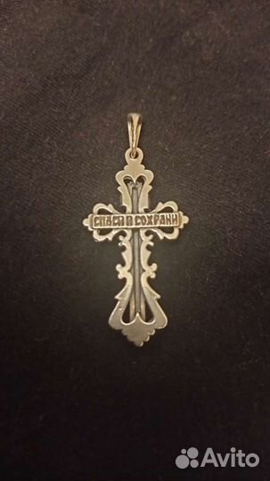 Серебряный крест,925 проба