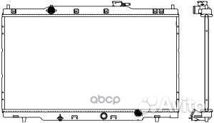 Радиатор охлаждения двигателя honda CR-V II (RD