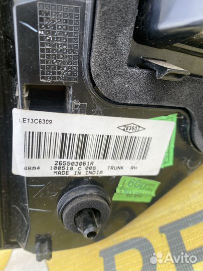 Ниссан Террано 3 D10 фонарь крышки багажника пр