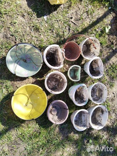 Пластиковые горшки, вазоны, кашпо б/у