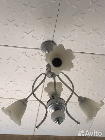 Люстра потолочная бу