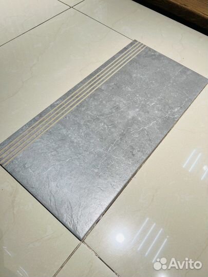 Керамогранит 29,5x60 Ступень Скальд 2 серый