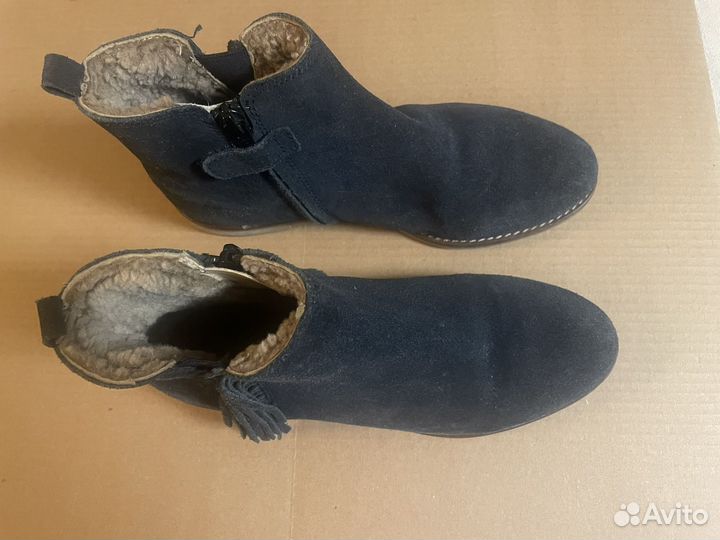 Замшевые полусапожки на натуральном меху, Испания