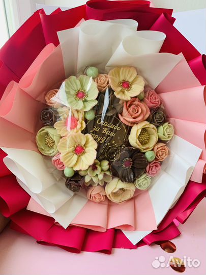Букеты из шоколада ручной работы