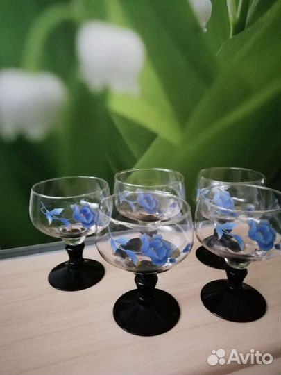Стаканы хрусталь, стопки