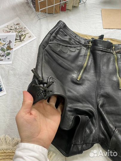 Юбка, шорты и бриджи из натуральной кожи винтаж