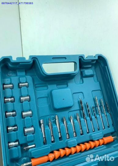 Шуруповерт makita 18v с набором (Арт.87693)