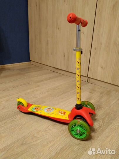 Самокат детский трехколесный бу