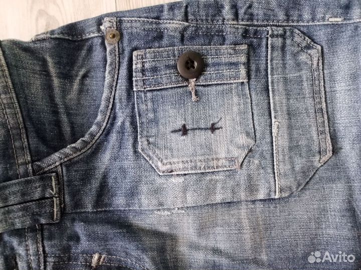 Джинсовая мини юбка