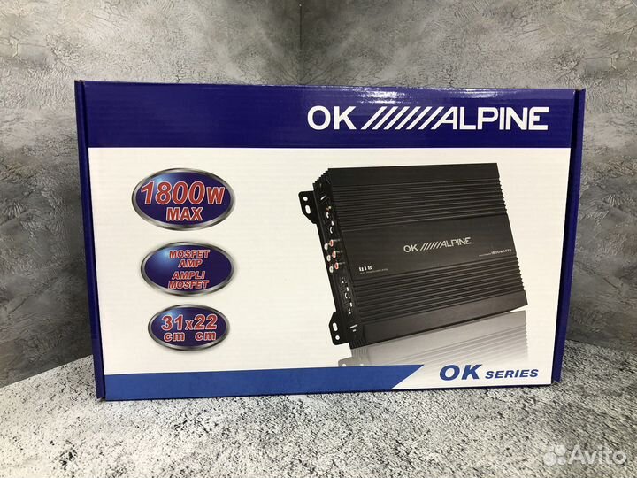 Автомобильный усилитель alpine 1800w