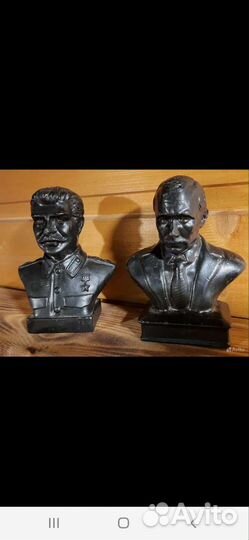 Сталин и Путин чугунные статуэтки