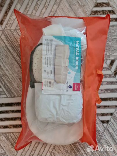 Кокон + конверт прогулочный и 2 подушки