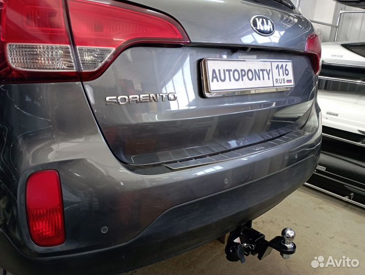Фаркоп Kia Sorento XM restyling под квадрат 2т