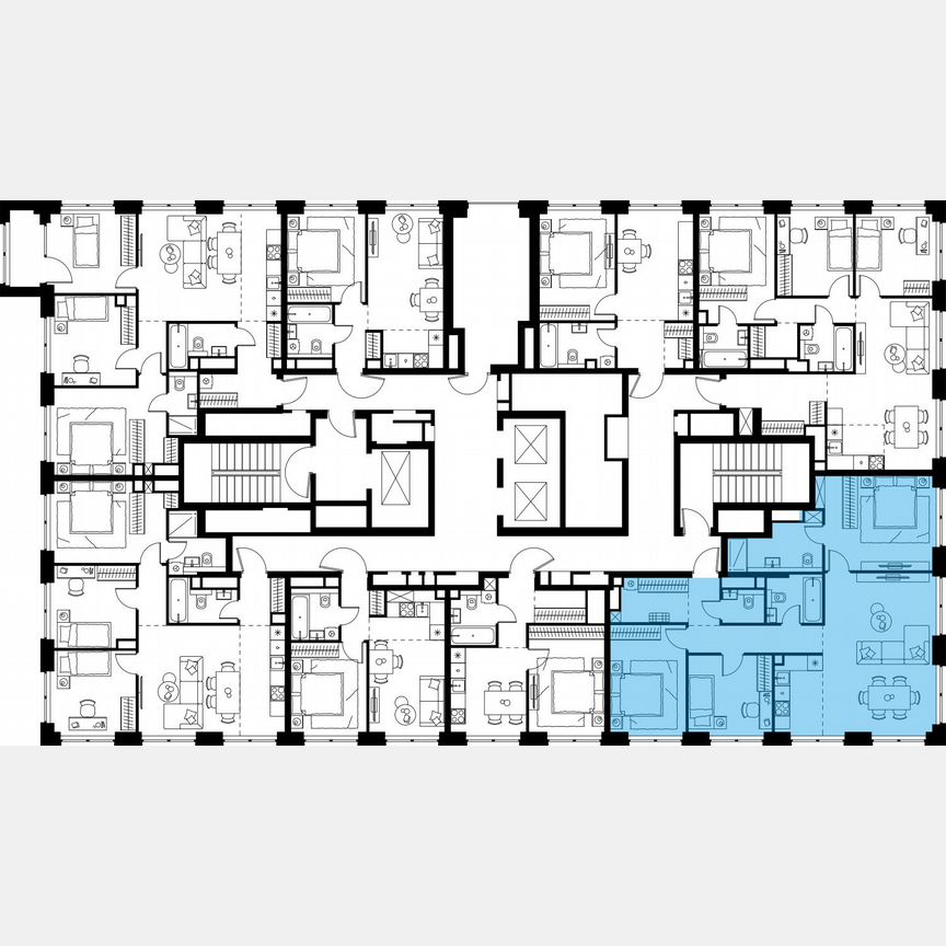 4-к. квартира, 99,4 м², 24/48 эт.