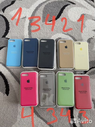 Чехлы Silicon case айфоны (7/8/SE2020/7+/8+/XR/11)