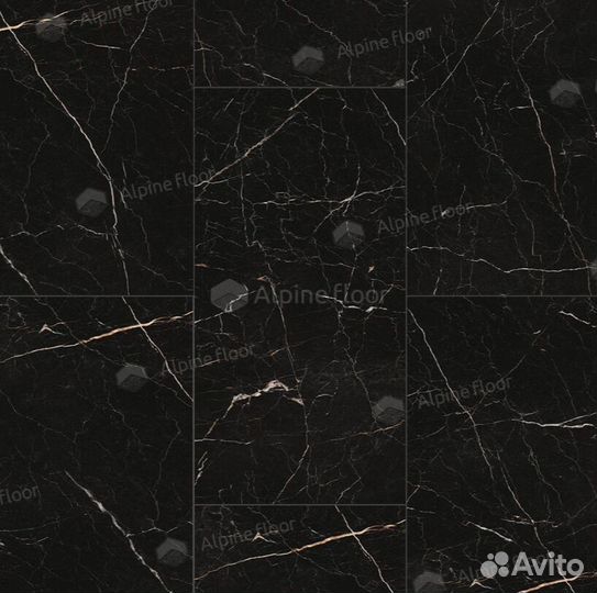 Alpine floor Stone Mineral Core SPC ламинат Неро е