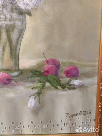 Картина маслом цветы