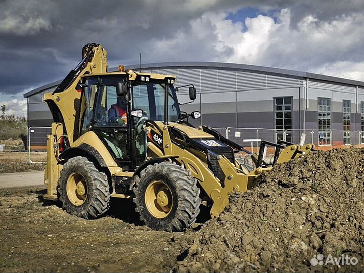 Услуги экскаватора-погрузчика CAT 434F