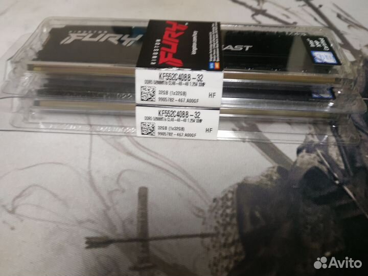 Оперативная память Kingston fury Beast Black DDR5