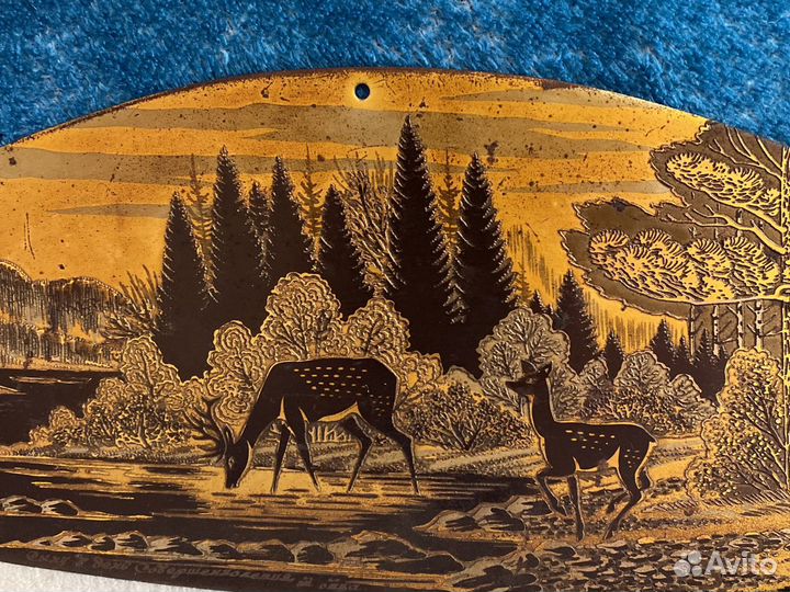 Златоустовская гравюра на стали «У таежной речки»