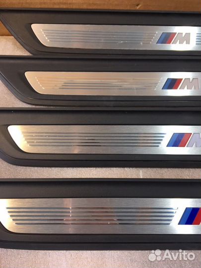 Накладка порогов с подсветкой передняя Bmw 5 G30