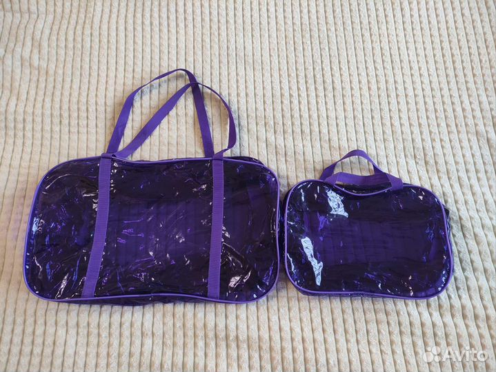 Набор прозрачных сумок в роддом