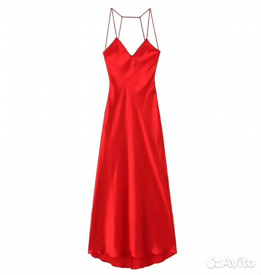 Платье макси с открытой спиной m-l