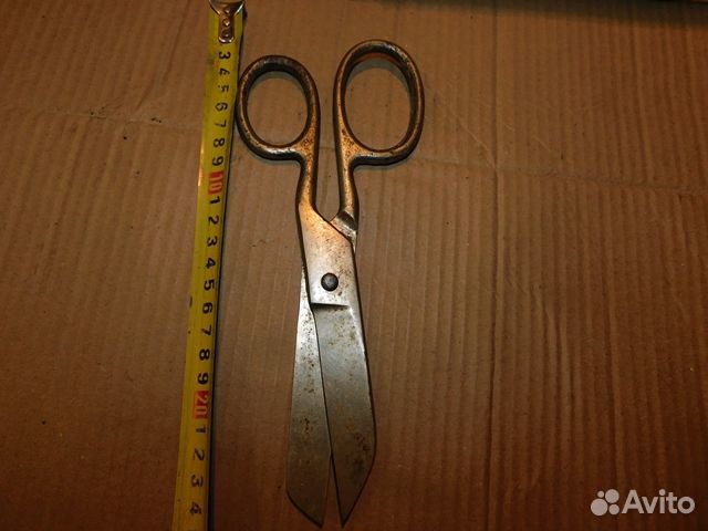 Большие, старинные, портняжные ножницы СССР