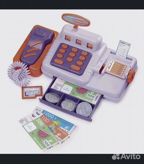 Касса игровая, карета с лошадью, набор парикмахера