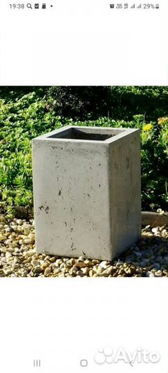 Кашпо бетонные для цветов