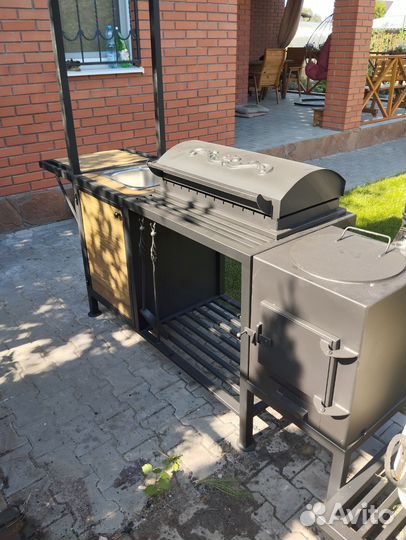 Мангал с крышей