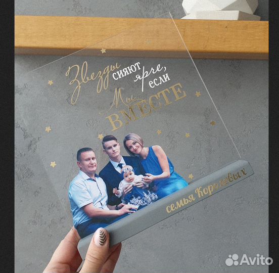 Постер рамка с фото на стекле art097