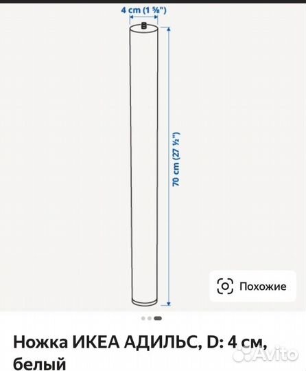 Ножки для стола IKEA новые