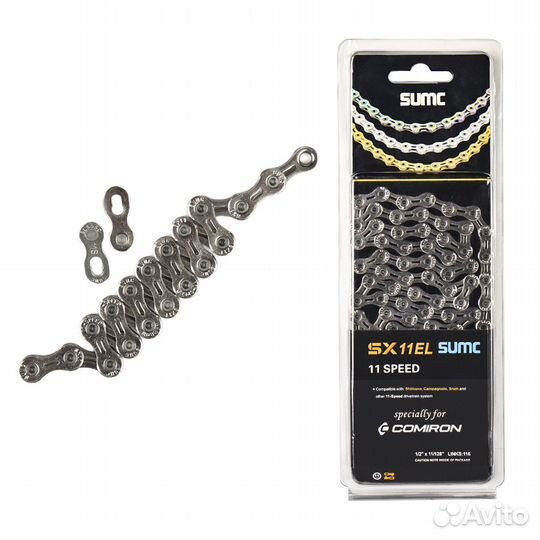 Велосипедная цепь sumc 11 speed 1/2