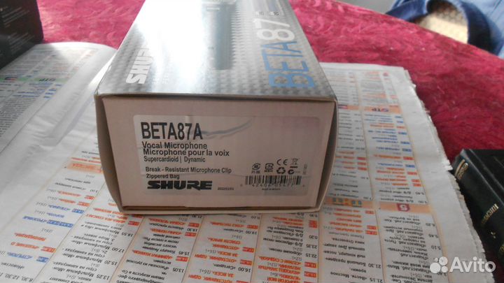 Вокальный конденсаторный микрофон shure beta-87 A