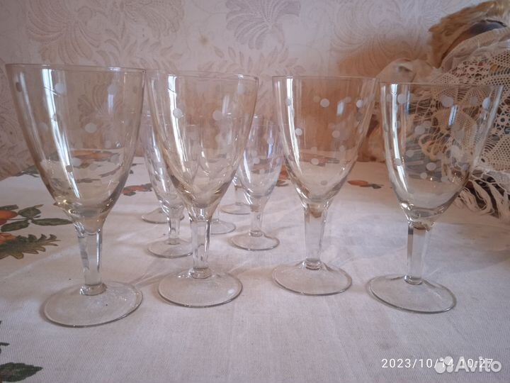 Бокалы СССР стекло 15 и 11 см