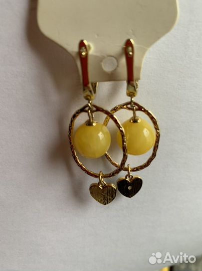 Серьги с агатом