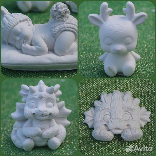 Фигурки из гипса для раскрашивания