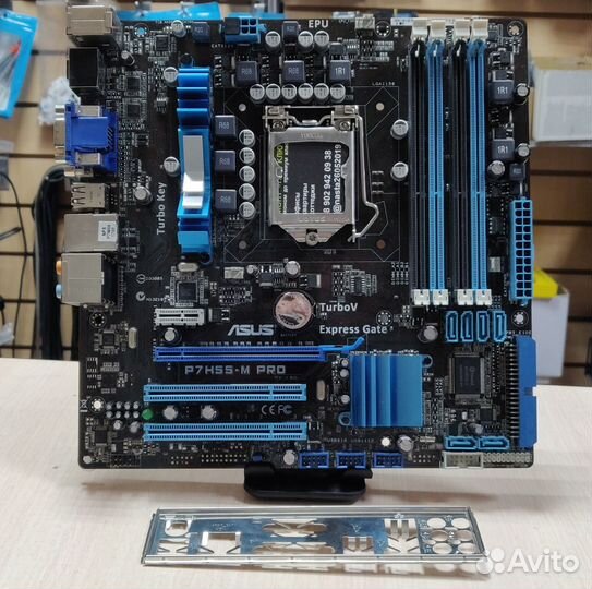 Мат. плата Asus p7h55-m PRO/LGA1156/DDR3/mATX
