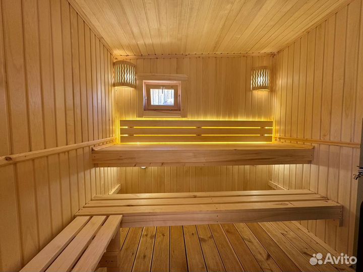 Готовая баня из бруса под ключ с доставкой
