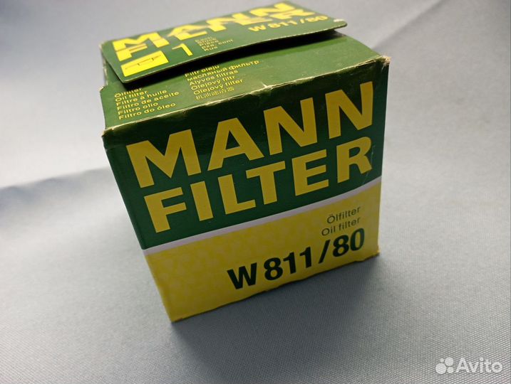 Масляный фильтр mann-filter W811/80