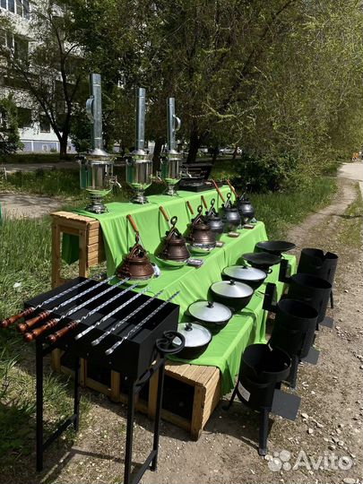 Казан чугунный с печкой