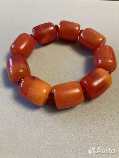 Браслет янтарь #3