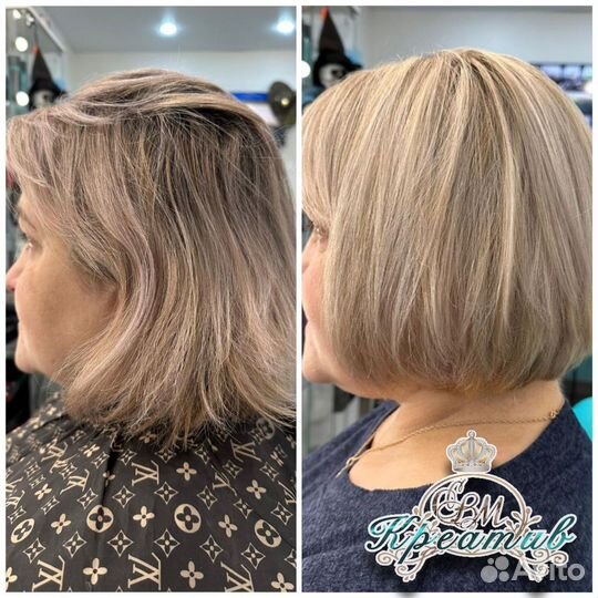 Окрашивание волос,стрижка,укладка