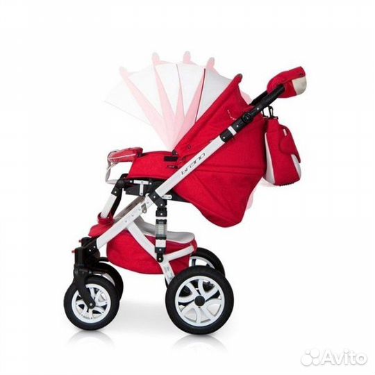 Коляска Riko Bruno(Brano) Ecco бежевая 2в1