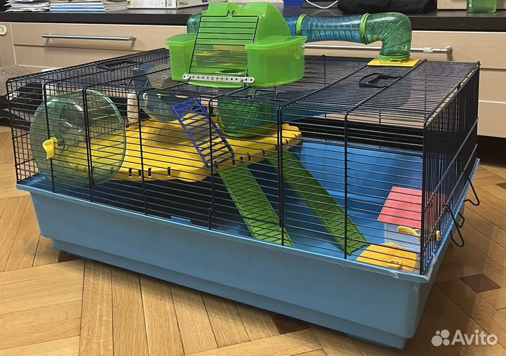 Клетка для хомяка большая с трубами