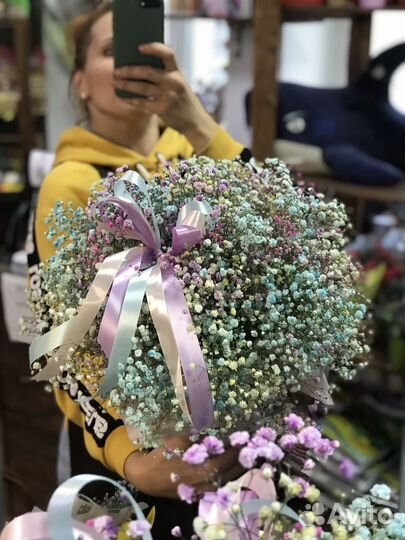 Коробка из гипсофилы с доставкой