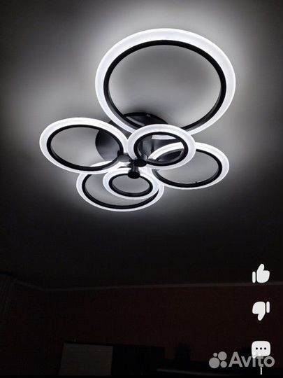 Люстра светодиодная с пультом elegant bliss-W